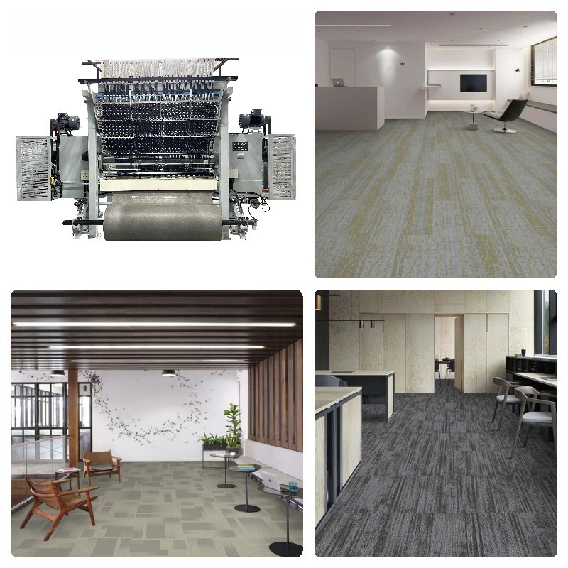 tufting machine and its carpet